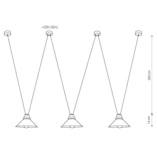 LAMPA wisząca PERM 9146 Nowodvorski metalowa OPRAWA industrialny ZWIS czarny