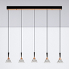 Lampa wisząca na belce GUAY LE44216 LED 30W 3000K crystals czarna złota
