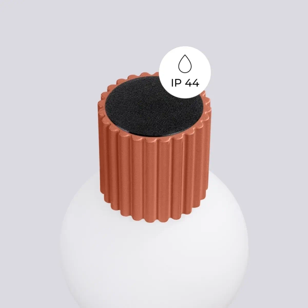 Okrągła ścienna lampa HALO SL.1727 nad lustro IP44 biała czerwona