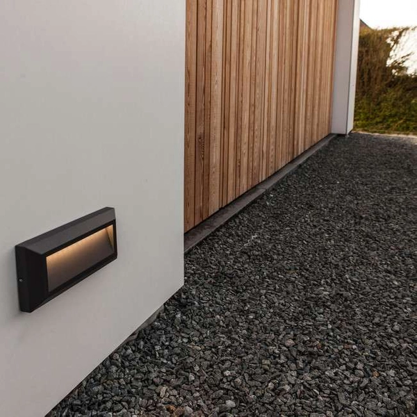 Elewacyjna LAMPA ogrodowa HELENA 5191602118 Lutec metalowa OPRAWA outdoor LED 10W 4000K ścienna IP54 szara