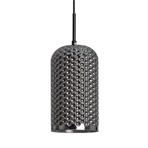 Szklana wisząca lampa Slendore ABR-LWS-C-SLN do sypialni szara