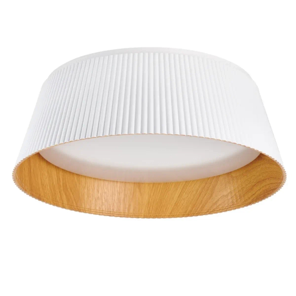 Plafon do salonu FRILL ST-DL6487-C-WH LED 21W 3000K biały drewniany
