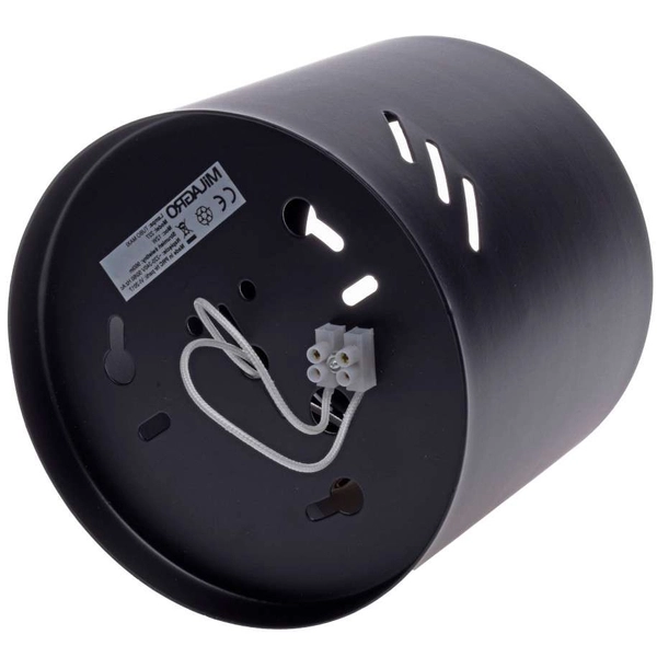 Downlight LAMPA sufitowa TUBO MAXI ML227 Milagro metalowa OPRAWA spot tuba z regulacją czarna