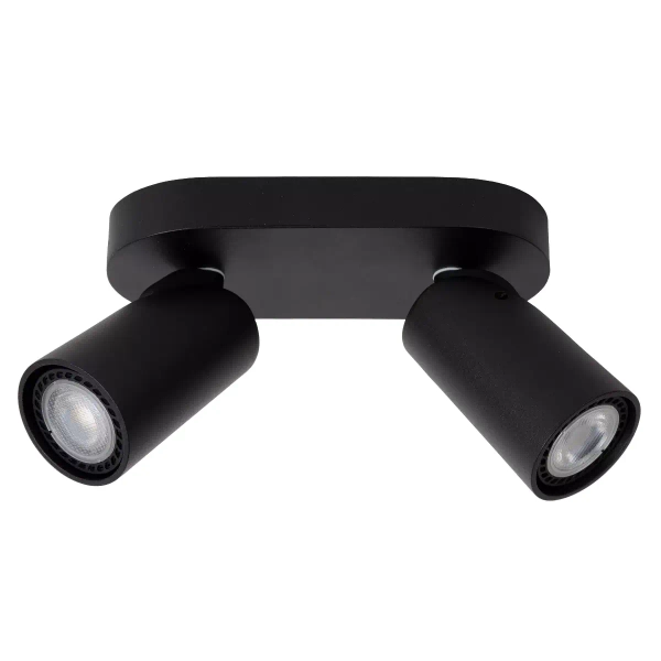Podwójna lampa natynkowa XYRUS 23954/11/30 Lucide reflektorki czarna
