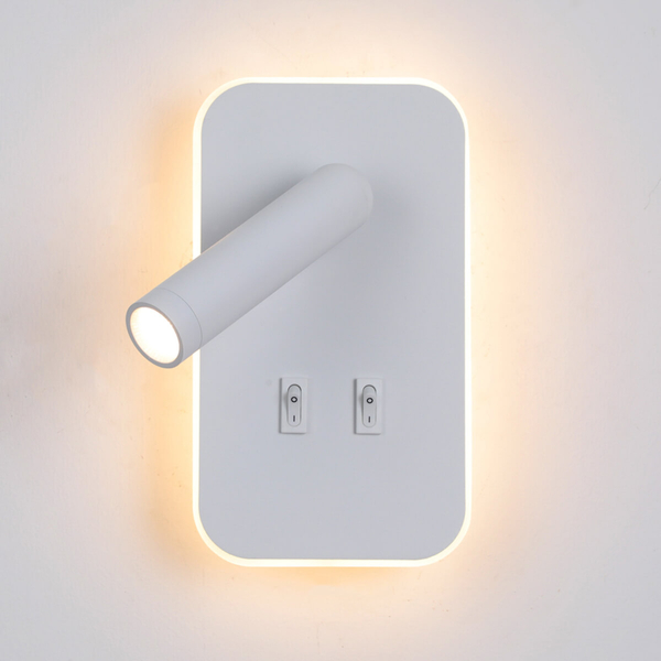 Ścienny kinkiet ledowy Doria WL-83957-1-WH LED 8W 3000K do czytania biały