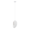Lampa wisząca nad wyspę LONTIZA LE45334 z żywicy kula biała