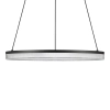 Wisząca lampa pierścieniowa ESTARIO LE45395 LED 25W 3000K ring czarny