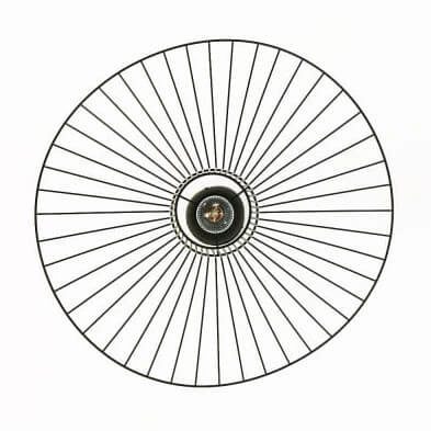 Druciana lampa zwisająca Petti ABR-PETTI-80 Abruzzo do jadalni czarna