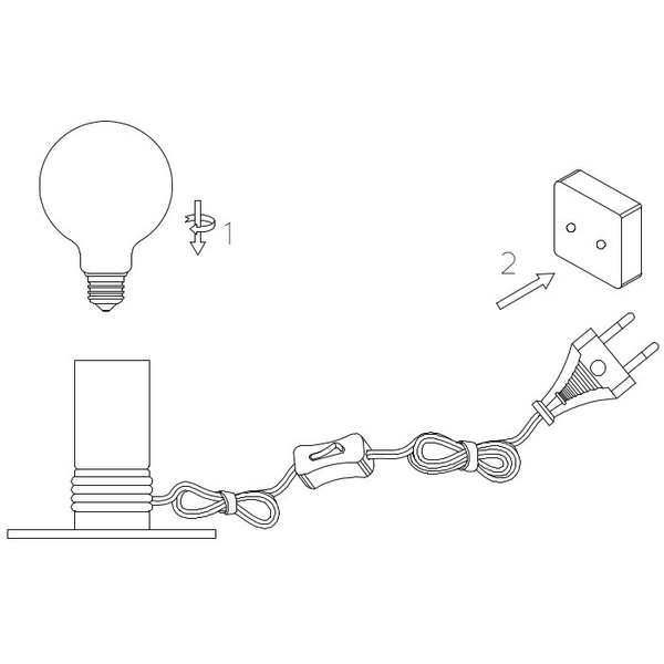 Nocna LAMPKA stojąca MARIT 45576/01/30 Lucide stołowa LAMPA metalowa czarna