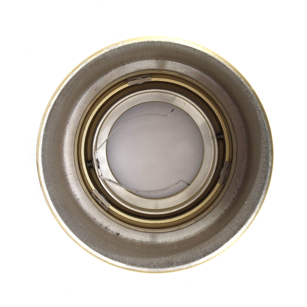 Lampa sufitowa tuba 497 Domeno LED okrągła spotlight metalowa złota