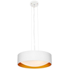 LAMPA wisząca VERO 10449301 Kaspa metalowa OPRAWA okrągły zwis biały