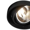 Nowoczesna lampa sufitowa Oneon podtynkowa oprawa do holu czarna