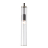 Lampa zawieszana Aria 1226 Zuma pojedyncza tuba przezroczysty tytanowy OUTLET