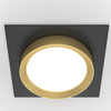 Lampa podstropowa wpuszczana downlight czarna złota Hoop OUTLET