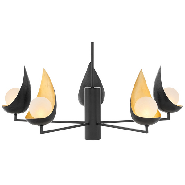 Lampa wisząca QN-REN5 łupiny kule balls złote czarne