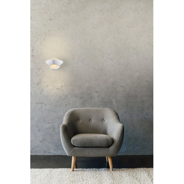 Kinkiet LAMPA ścienna SAMMY 76003 Globo metalowa OPRAWA LED 7,5W biała