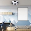 Dziecięca LAMPA sufitowa BALL ML6179 Milagro metalowa OPRAWA piłka nożna LED 18W 4000K plafon biały czarny