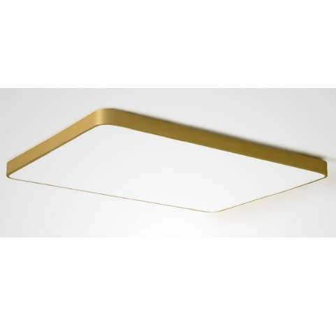 Plafon LAMPA sufitowa CGFLATLEDSQUARE COPEL kwadratowa OPRAWA metalowa LED 36W 3000K modernistyczny biały złoty