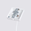 Podłużna lampa wisząca Karbon SL.1535 minimalistyczna tuba biała OUTLET