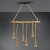 Lampa wisząca nad stół Wilma R30130626 RL Light sznurek brązowa