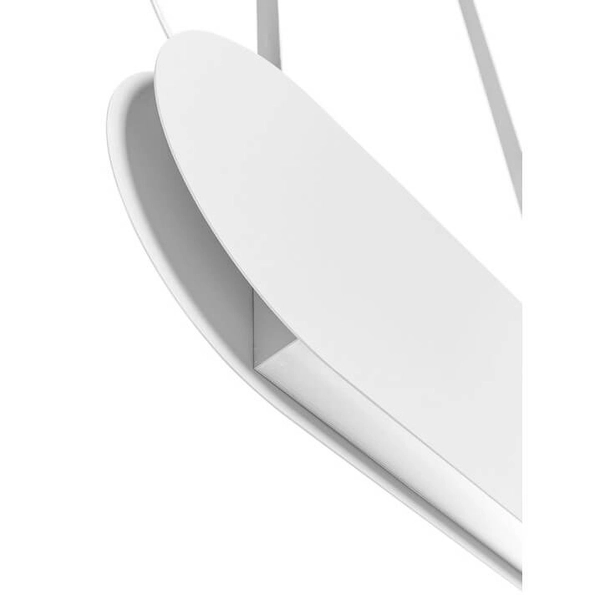 Metalowa wisząca lampa Malumi MLA611P4 LED 24W 4000K nad wyspę biała