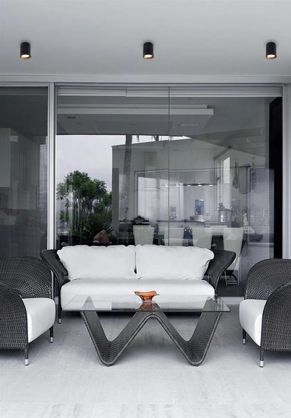 Metalowy spot sufitowy Tub C0211 Maxlight LED 7W 3000K do biura czarny