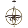 Klasyczna lampa wisząca Middlefield HK-MIDDLEFIELDP4 vintage rdzawa