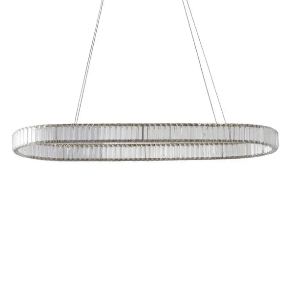 Kryształowa lampa wisząca SPARKING AZ6566 LED 80W CCT z pilotem chrom
