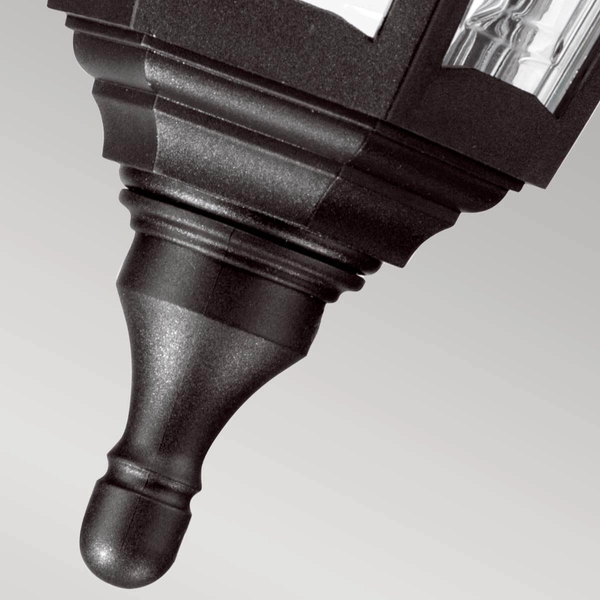 Lampa wisząca industrialna KINSALE-CHAIN Elstead na łańcuchu czarna