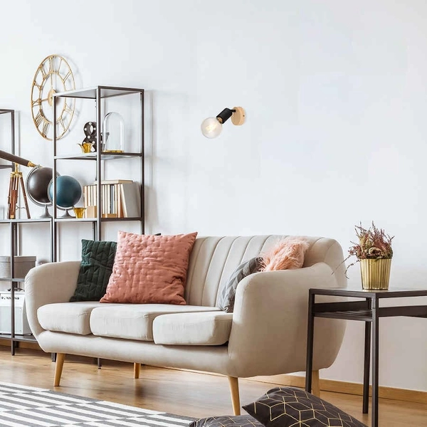 Regulowana LAMPA ścienna PABLO 3976 Rabalux loftowy kinkiet do sypialni czarny