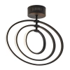 Sufitowa lampa okręgi Avali 80682 LED 24,12W 3000K czarny biały