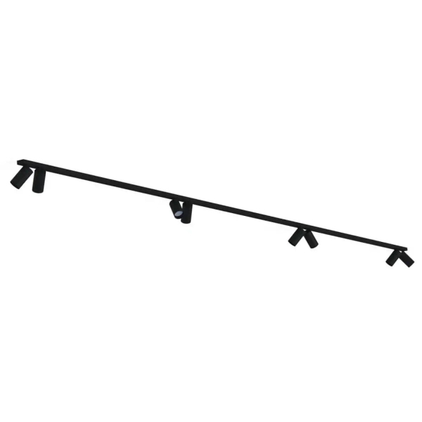 Minimalistyczna lampa natynkowa Mono z regulacją czarna