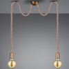 LAMPA wisząca ROPE 310100204 Trio metalowa OPRAWA marynistyczne liny patyna beżowe