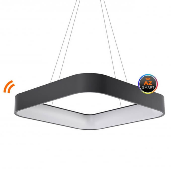 Wisząca lampa Solvent LED 92W sterowana pilotem czarna