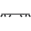 LAMPA sufitowa SL.0334 natynkowa OPRAWA listwa SPOT regulowane tuby czarne