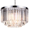 LAMPA wisząca VETRO LP-2910/5P Light prestige kryształowa OPRAWA zwis na łańcuchu crystal glamour chrom przezroczysty