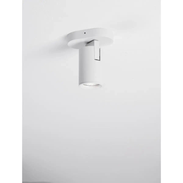 Regulowana lampa sufitowa LUNBIRA LE45657 tubka metalowa biała
