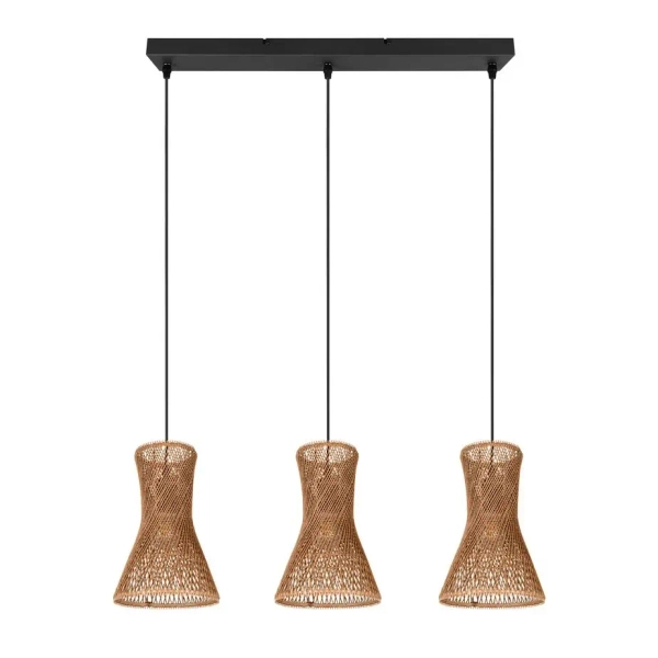 Jadalniana lampa wisząca BIJOU R31833026 boho brązowy czarny