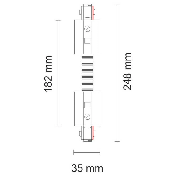Łącznik elastyczny do szynoprzewodu 8119 Shilo szyna 3-fazowa czarny