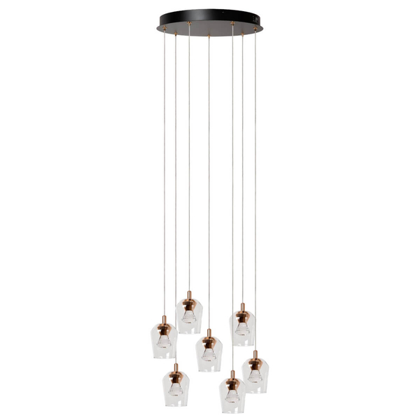 Lampa wisząca loftowa BERLIANE 00430/28/60 LED 4W 2700K czarna