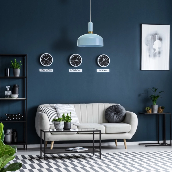 LAMPA wisząca MALMO MLP6201 Milagro loftowa OPRAWA metalowy zwis niebieski