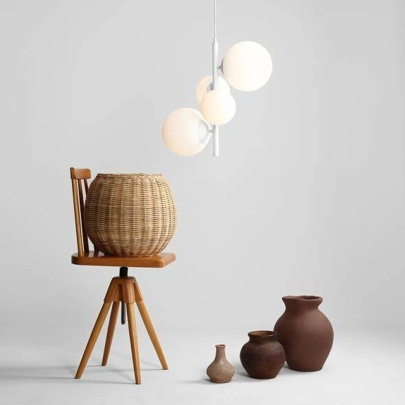 Wisząca lampa modernistyczna BLOOM 1091L Aldex kule balls do sypialni