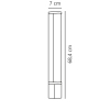 Przyścienna lampa Malaika 2310221003 LED 15W 3000K IP44 łazienkowa czarny