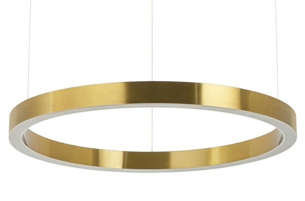 Złoty pierścień wiszący Ring do sypialni LED 50W 3000K  okrągły
