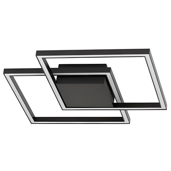 Minimalistyczna lampa sufitowa Pico LED 25W 3000K do pokoju czarna