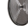Lampa wisząca nad wyspę AURA LED przydymiona czarna dysk 1x22W 3000K do jadalni 12231