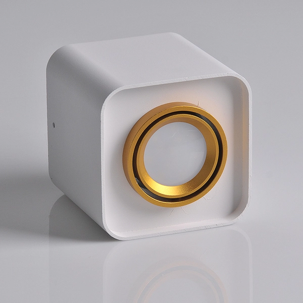 Kostka lampa sufitowa EGER 313980 regulowana tuba natynkowa biała