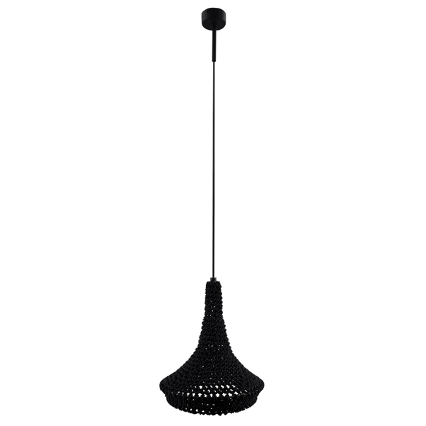 Lampa zwisowa do sypialni Mahaka 5172 Shilo nad stół hampton czarna