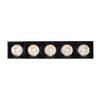 Sufitowa lampa liniowa z oczkami 1059 Domeno LED 15W 3000K prostokąt biała