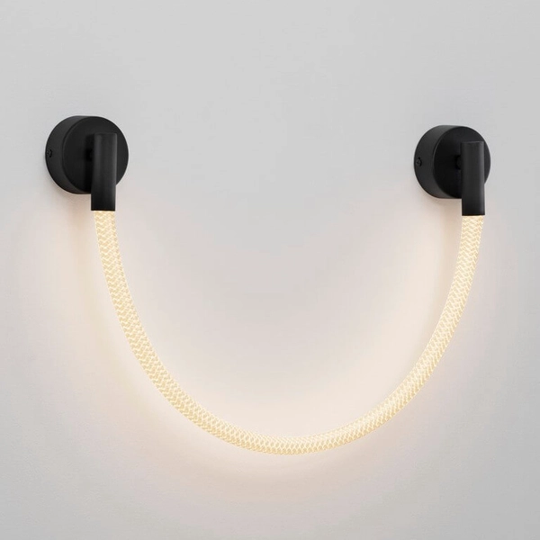 Kinkiet ścienny świetlny CURA LE44258 LED 7W 3000K wąż czarny biały